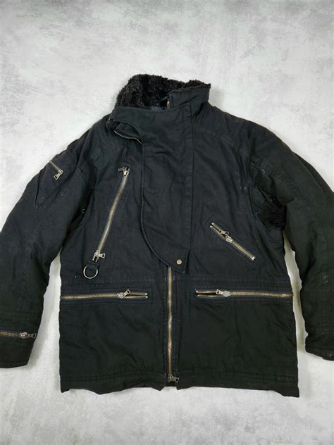 PRADA MILANO SGV 579 Jacket Windbreaker Shearling Size L 54